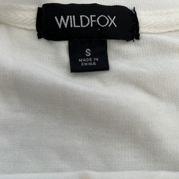 NWT Wildfox Radiate Positivity Sunshine Sweatshirt Crewneck White Size Small - Picture 9 of 11